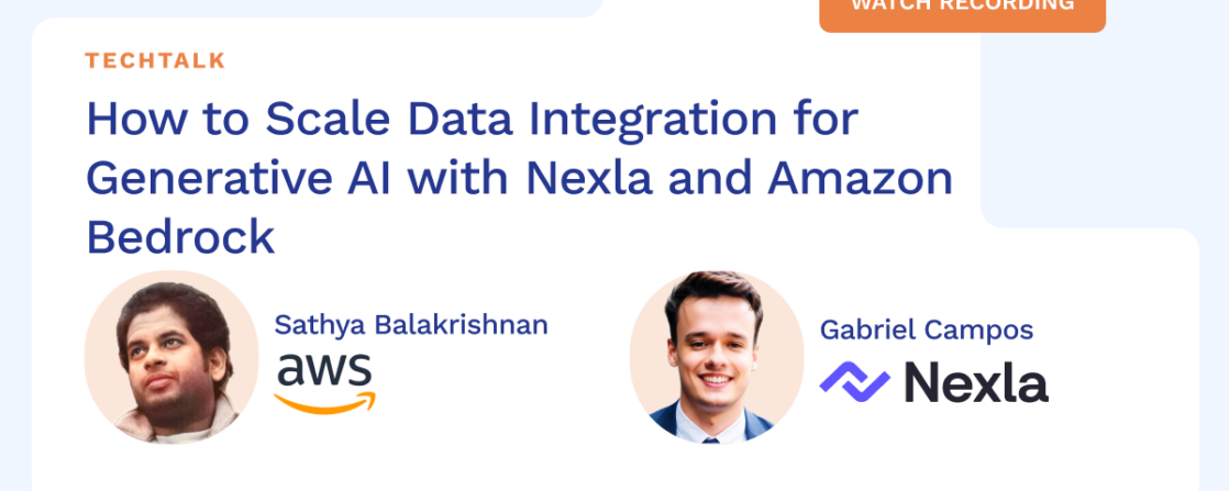 How to Scale Data Integration for Generative AI with Nexla and Amazon Bedrock