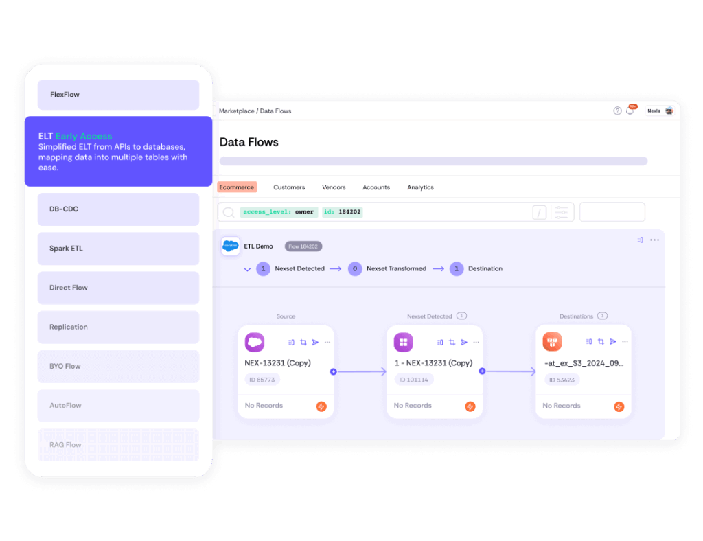 Nexla: Load any Destinations at Any Speed (ETL/ELT/R-ETL)