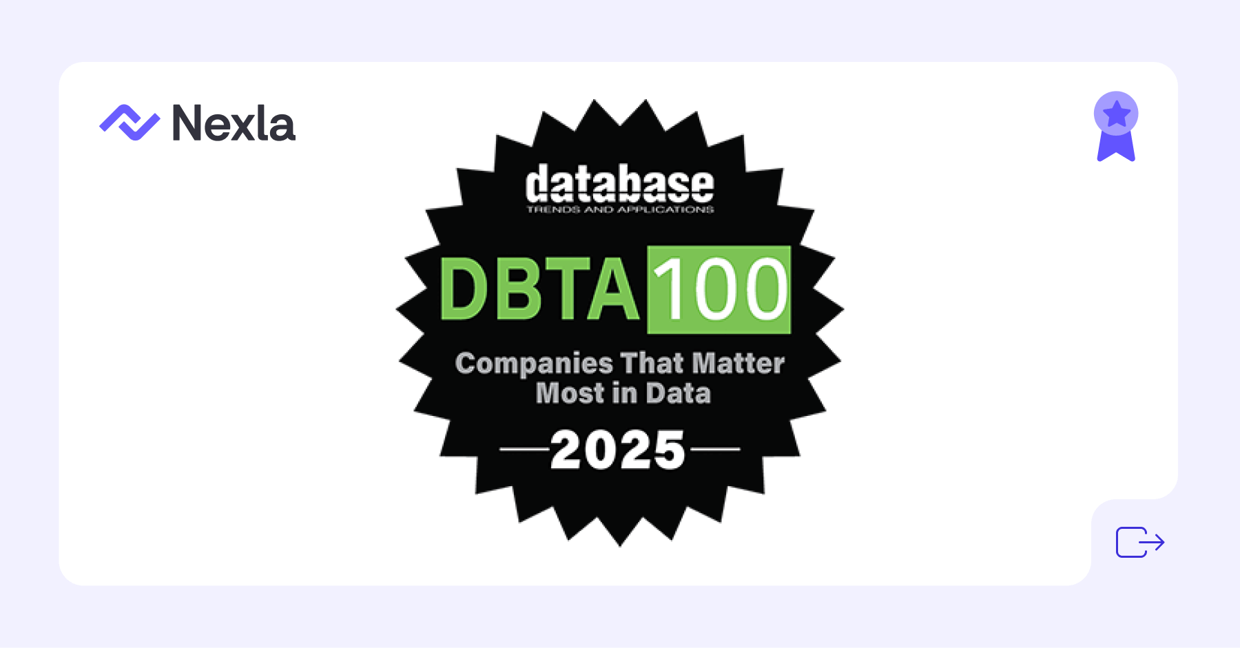 Nexla landed on DBTA 100 2025: The Companies That Matter Most in Data
