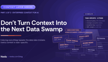 Nexla Blog: Context Layer Series: Don't Turn Context Into the Next Data Swamp