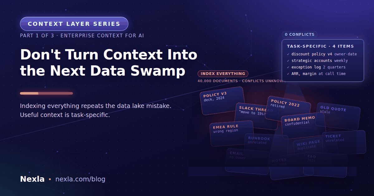 Don’t Turn Context Into the Next Data Swamp